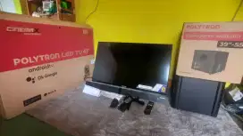 TV ANDROID 43INCH SOUNBAR POLYTRON