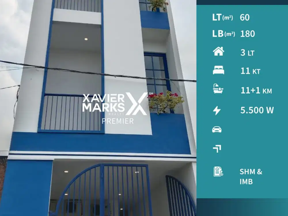 Dijual Cepat Rumah Kos 3 Lantai Strategis Area Kampus