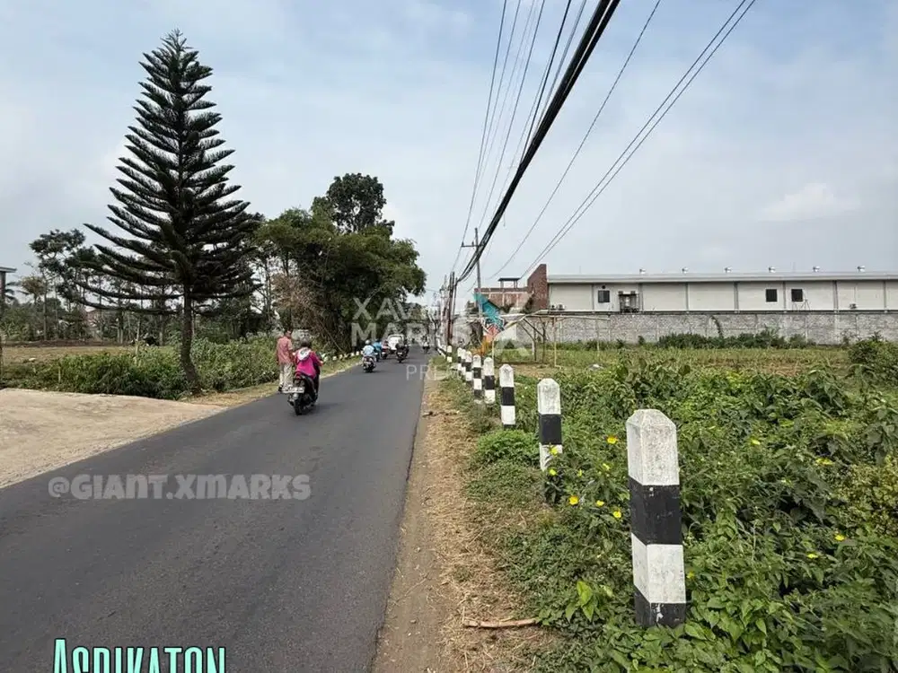 Tanah strategis dekat exit tol pakis harga murah cocok untuk gudang