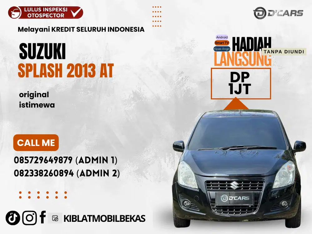 SUZUKI SPLASH 2013 MATIC ORIGINAL ISTIMEWA