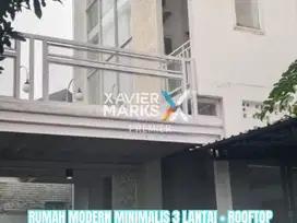 Rumah Modern 3 lantai dekat kampus di Joyoagung Lowokwaru Malang