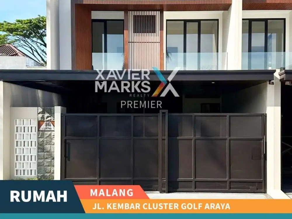 Rumah Premium Baru Gress Di Jalan Kembar Cluster Golf Araya, Malang