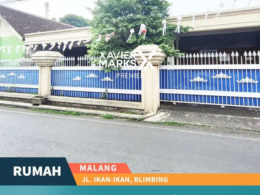 Rumah Luas Banyak Kamar di Ikan Ikan Blimbing Malang Strategis