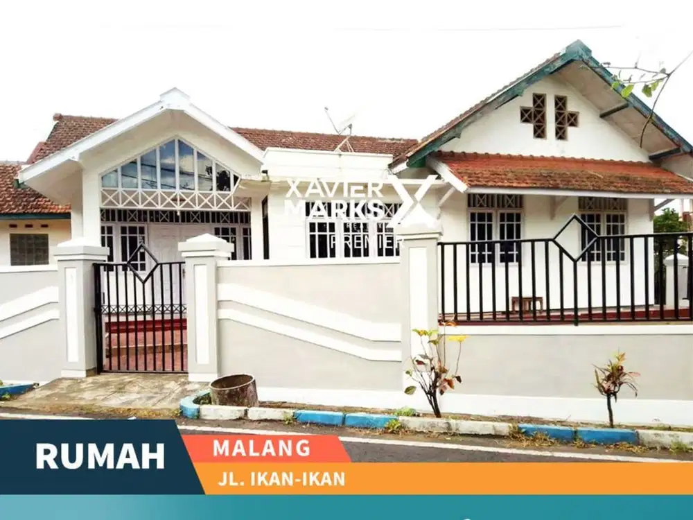 Rumah Hook Terawat di Ikan Ikan Blimbing Malang Row Jalan Lebar