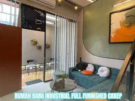Rumah Baru Industrial Full Furnished di Sukun Malang
