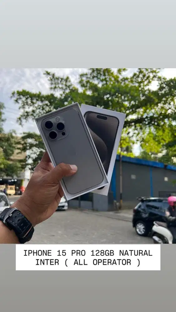 iPhone 15 Pro 128GB Natural inter semua kartu bisa