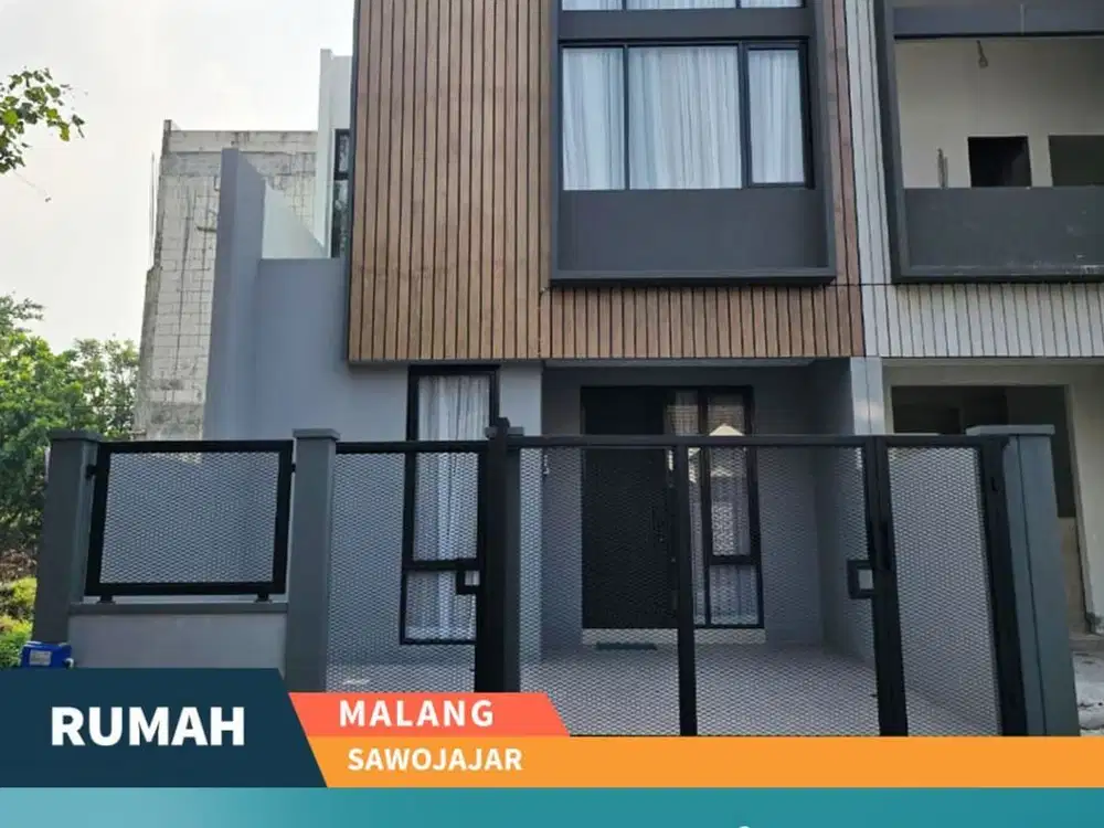 Rumah Baru Desain Masa Kini di Sawojajar Malang Strategis