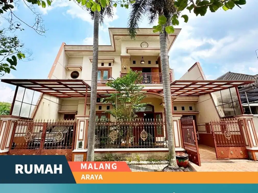 Rumah Klasik Terawat Siap Huni di Araya Golf Blimbing Malang