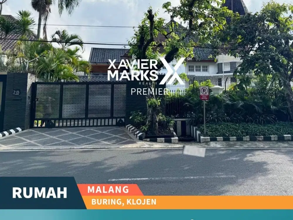 Rumah Klasik Terawat Bangunan Kokoh Luas di Buring Klojen Malang
