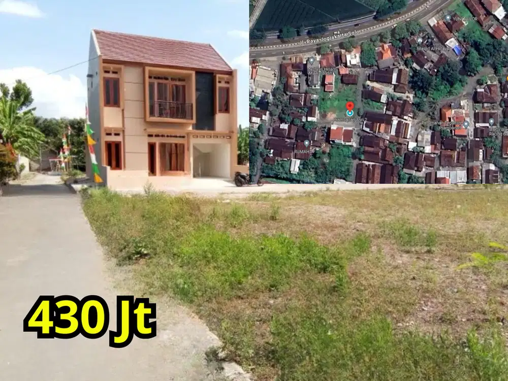 Tanah Dijual Di Dekat Candi Prambanan, 25m JL.Raya Jogja Solo
