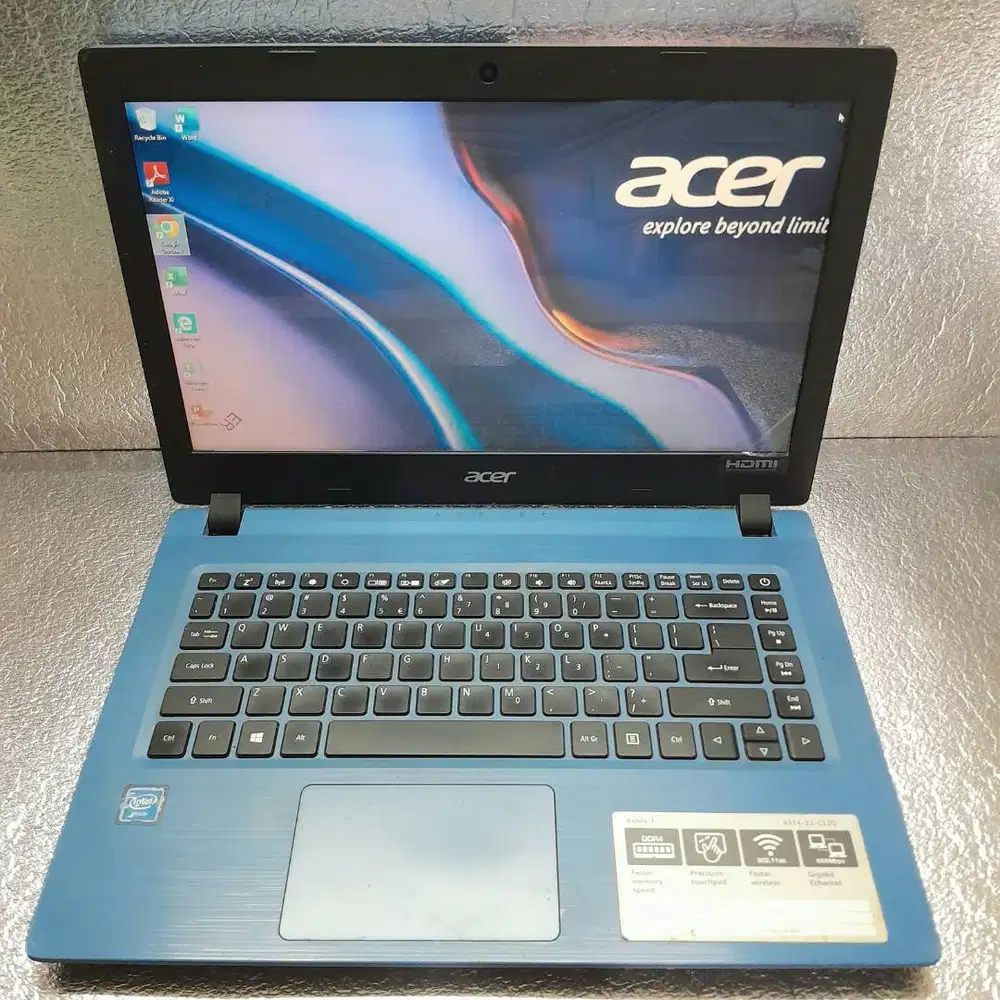Acer aspire A314-32 celeron N4000 Ram 8gb ssd 256gb