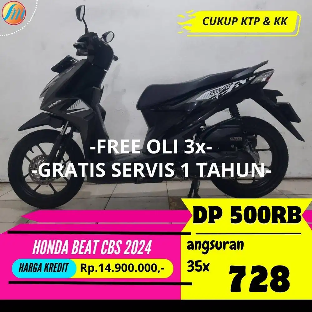 HONDA BEAT CBS 2024 KREDIT DP 500RB ANGSURAN SANGAT RENDAH BERGARANSI