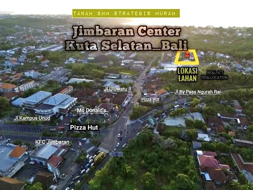 Tanah PREMIUM Jl Puri Ratu KFC MCD Jimbaran