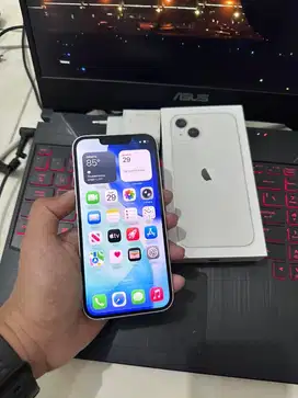 Iphone 13 128 GB Fullset unit resmi IBOX, bonus kepala charger