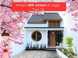 Rumah Japanase Style 300 Jutaan, 10 menit ke Tol Jogja
