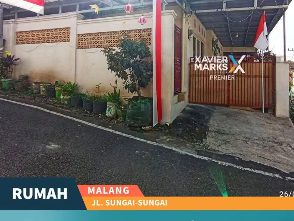 Rumah Posisi Pojok 2 Lantai dekat Lapangan Rampal Malang