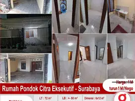 Rumah Terawat Bagus Di Pondok Citra Eksekutif Surabaya