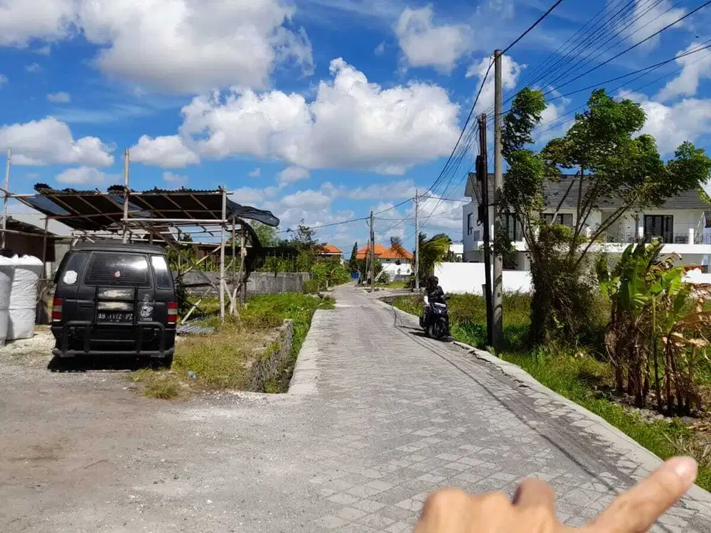 Tanah Strategis Canggu View Sawah Lingkungan Villa