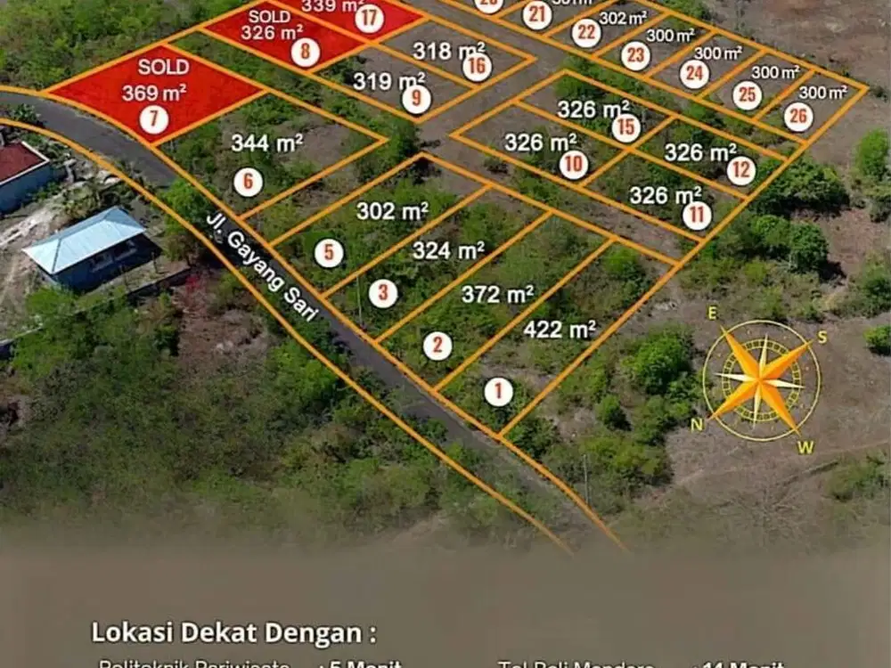 Tanah Kavling Strategis Gayang Sari Kutuh - Nusa Dua