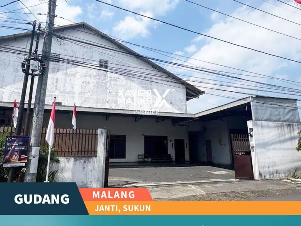 Disewakan / Dijual Gudang Bisa Untuk Lap. Padel di Janti, Sukun Malang