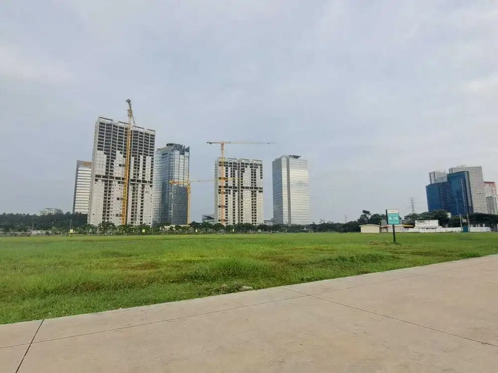 Kavling Komersil langka luas hampir 1.5ha strategis EScala Alam Sutera