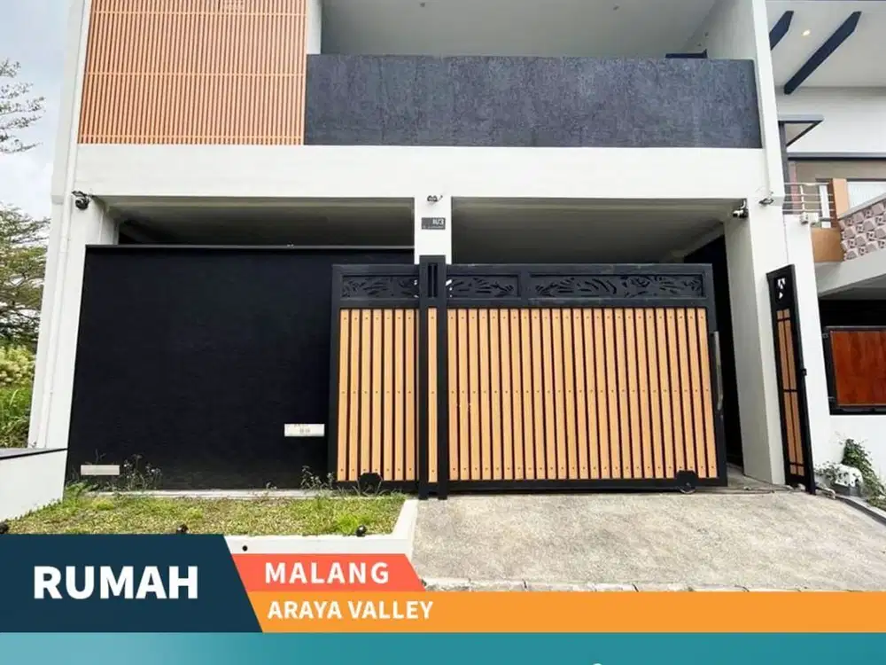Rumah Mewah Bagus Estetik di Araya Valley Blimbing Malang