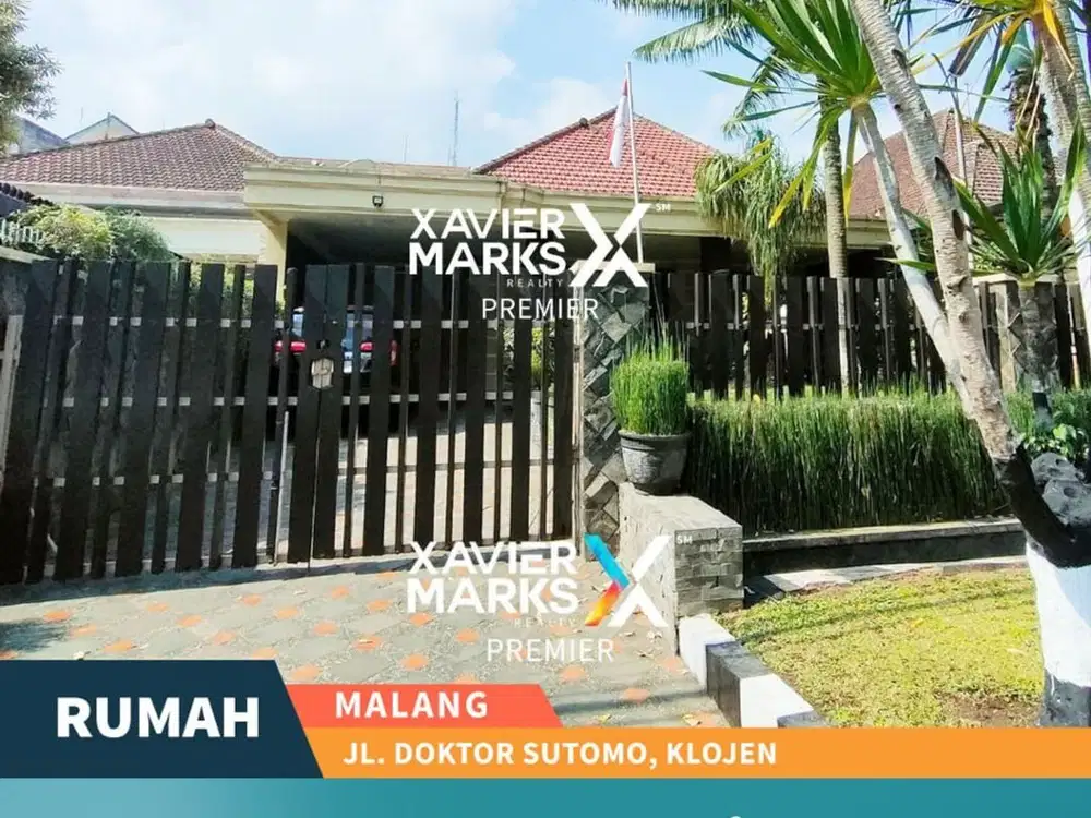 V1 Dijual Rumah Klasik Terawat di Kawasan Komersial Klojen Malang