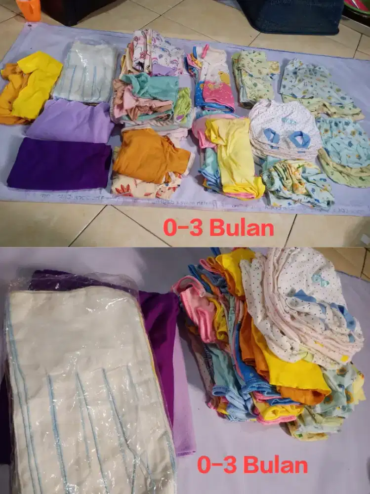 Baju Bayi Baru Lahir Usia 0-3 Bulan dan 6-12 bulan