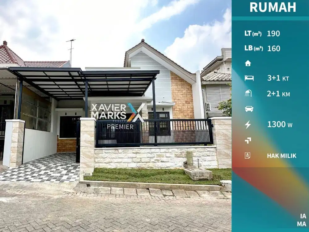 Dijual Rumah di Villa Puncak Tidar Malang Dekat Elpico Mall