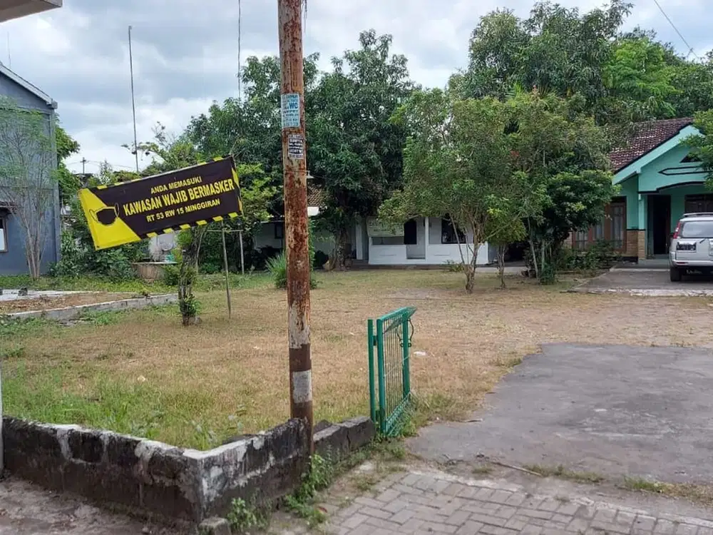 Tanah kapling luas mulai 100 m² dekat kraton yogyakarta