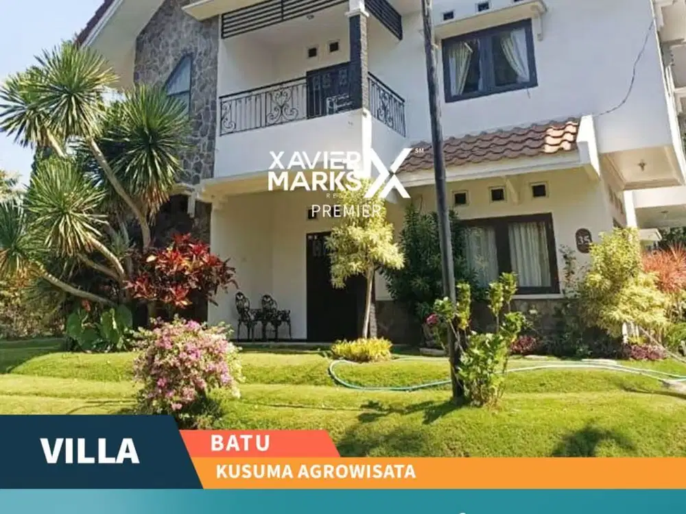 Dijual Rumah Villa Asri Bagus View Alam di Kusuma Agrowisata Batu