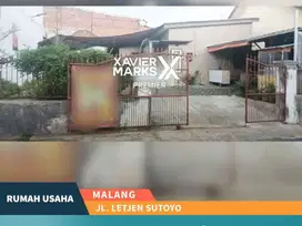 Dijual Rumah Usaha Strategis Area Jalan Utama Letjen Sutoyo Malang