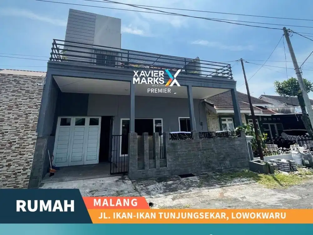 Rumah 3 Lt  Selangkah Ke Suhat di Tunjungsekar Lowokwaru Malang