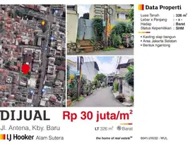 Tanah jalan antena, kebayoran baru