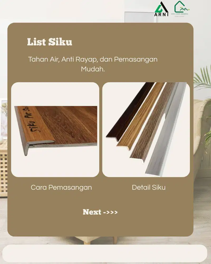 List siku untuk meja