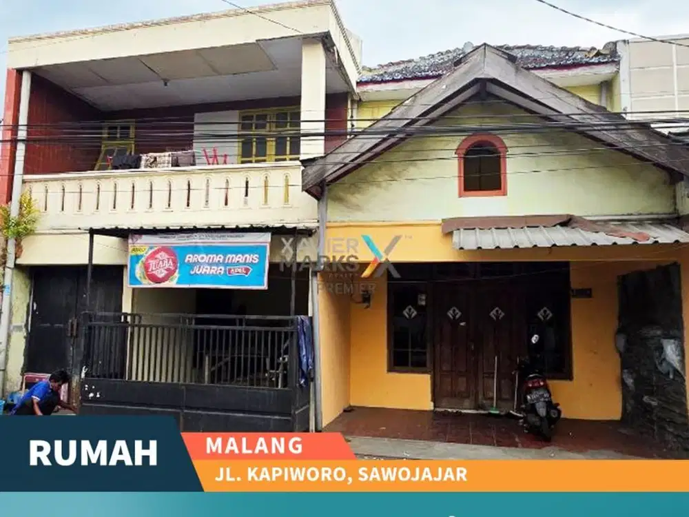 f082 Rumah 2 Lantai di Poros Jalan Kapiworo, Sawojajar Malang