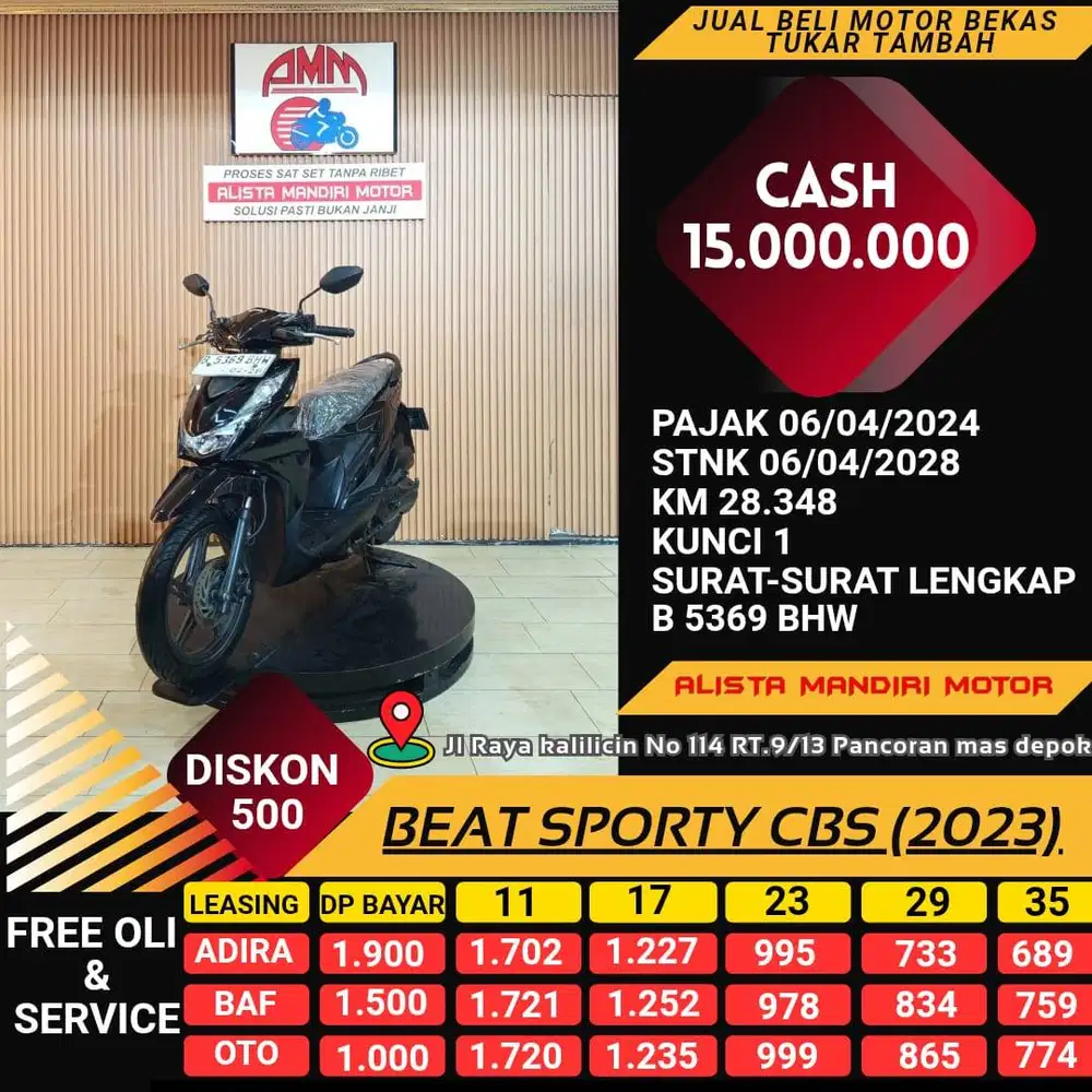 BEAT SPORTY CBS 2023 TRENDI SIAP DI KREDIT