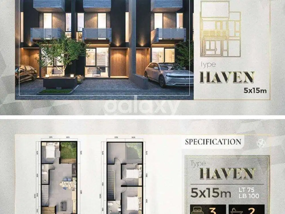 JUAL RUMAH BARU MODERN MINIMALIS CENTRAL PARK MERR