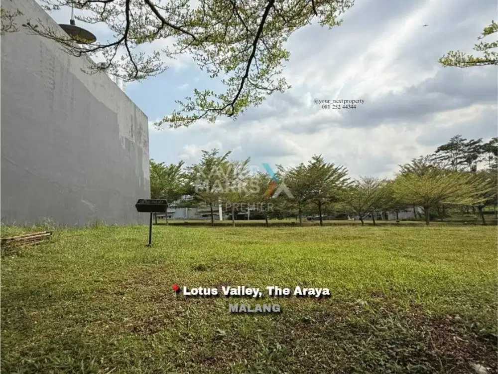 Tanah Kavling Di Cluster Lotus Valley, The Araya Malang
