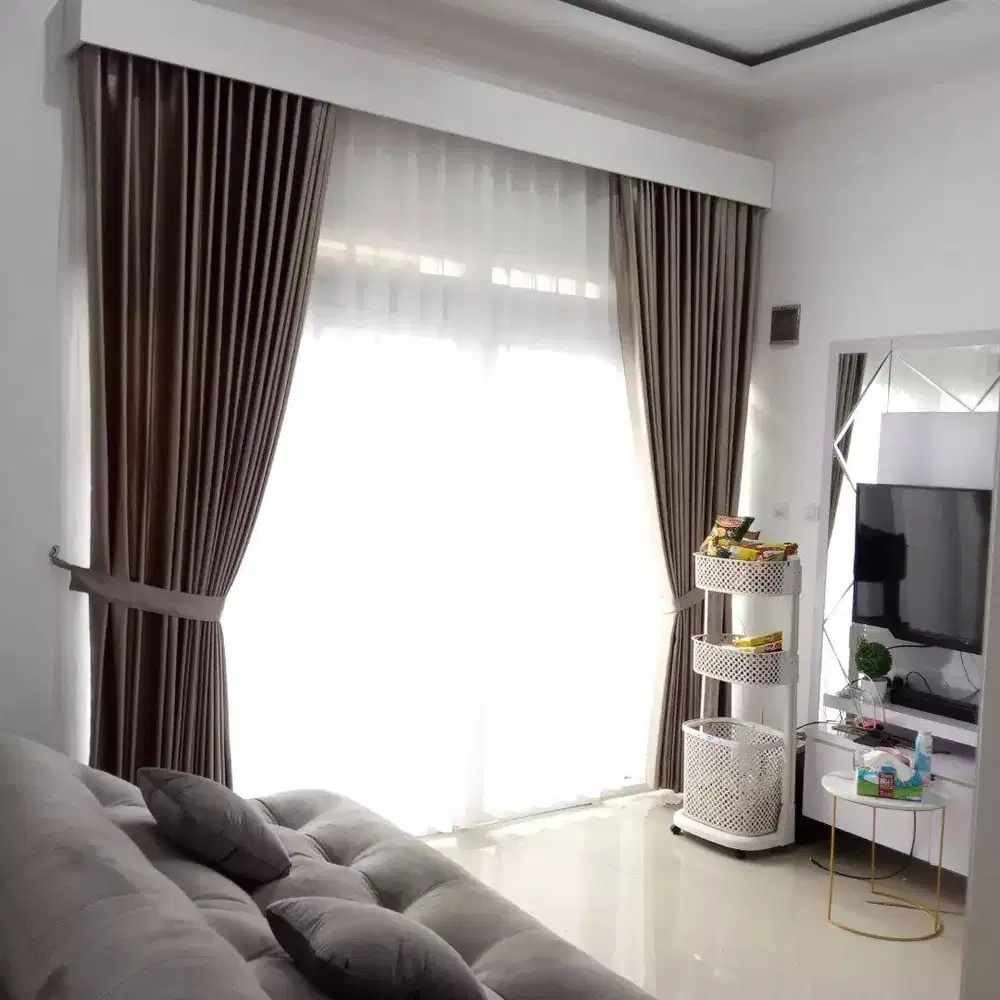 Penyedia Tirai Gorden Jendela Gordyn Mewah Hordeng Model Terbaru Murah