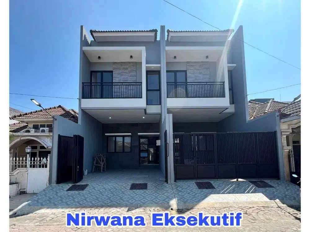 Rumah Baru 2 Unit Jejer Di Nirwana Eksekutif, Surabaya Timur