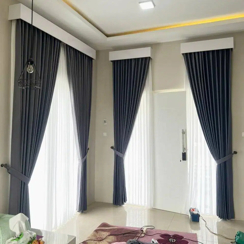 Pesan Tirai Gorden Jendela Gordyn Mewah Hordeng Model Terbaru Murah