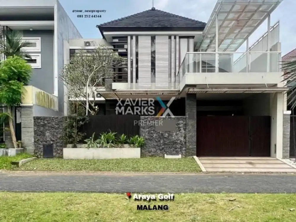 Rumah Modern di Boulevard Cluster Golf Kota Araya Malang(OLX307)