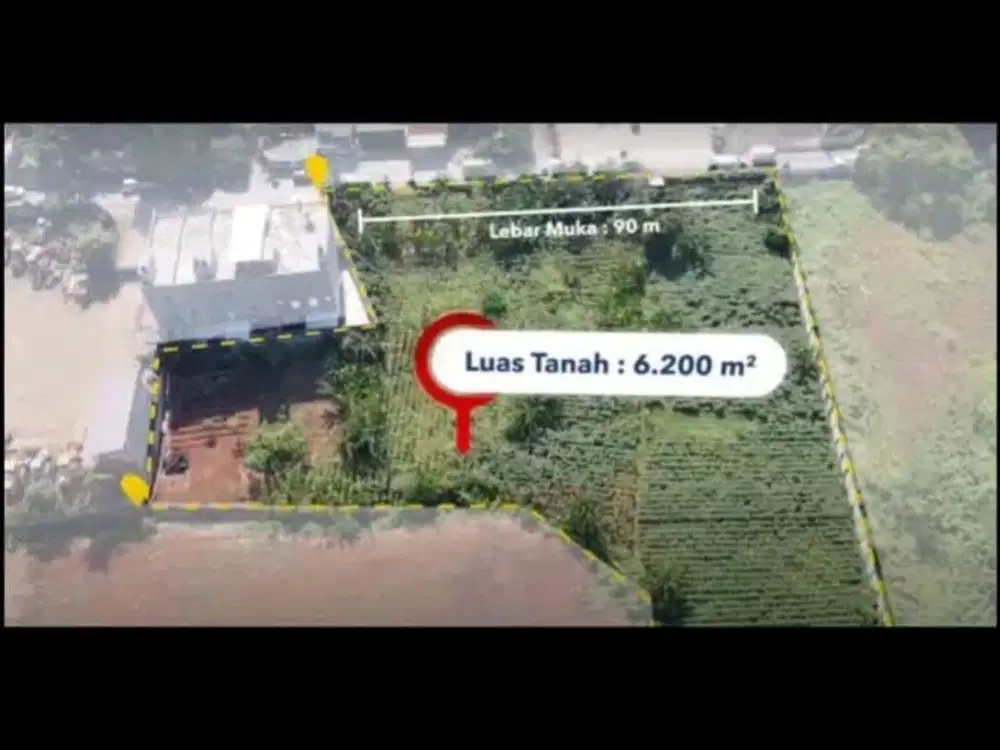 Disewakan kavling Raya Buaran Ciater dekat pergudangan Tekno X BSD