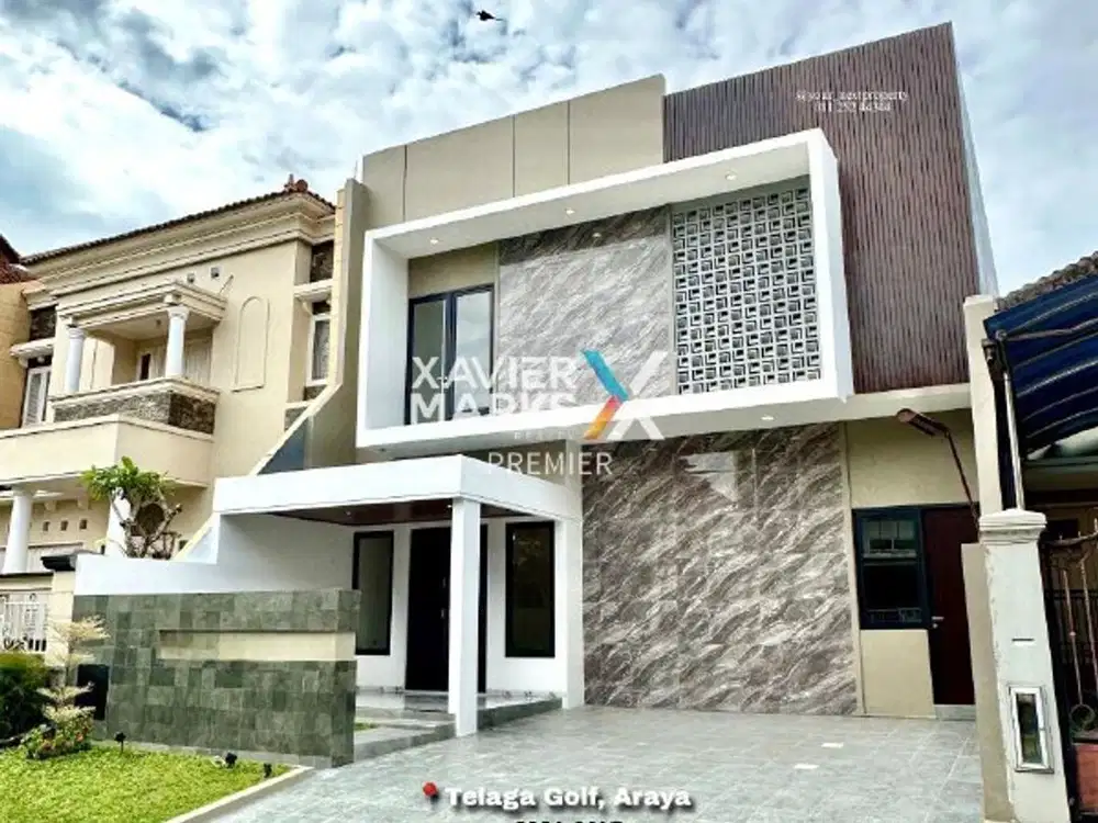 Rumah Modern Kondisi Baru Di Cluster Telaga Golf Araya Malang