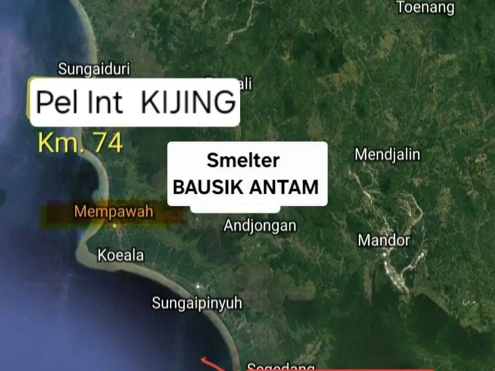 TANAH NOL JALAN  DI PONTIANAK KALBAR AKSES PELABUHAN INTERNASIONAL