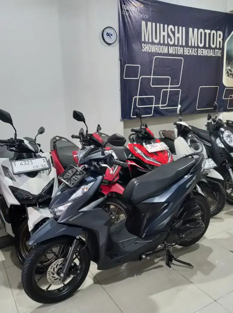 BEAT DELUXE CBS ISS 2024, SEPERTI BARU KM 7 RIBU, MUHSHI MOTOR.