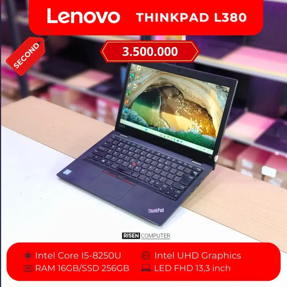 LENOVO THINKPAD L380 Core I5-8250U RAM 16GB SSD 256GB FHD 13.3inch