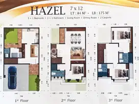 RUMAH BARU GRESS, 3 LANTAI LEBAR 7 METER HARGA 2M AN