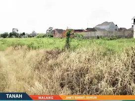 DIJUAL MURAH TANAH LUAS SANGAT STRATEGIS AREA JANTI BARAT, SUKUN MLG